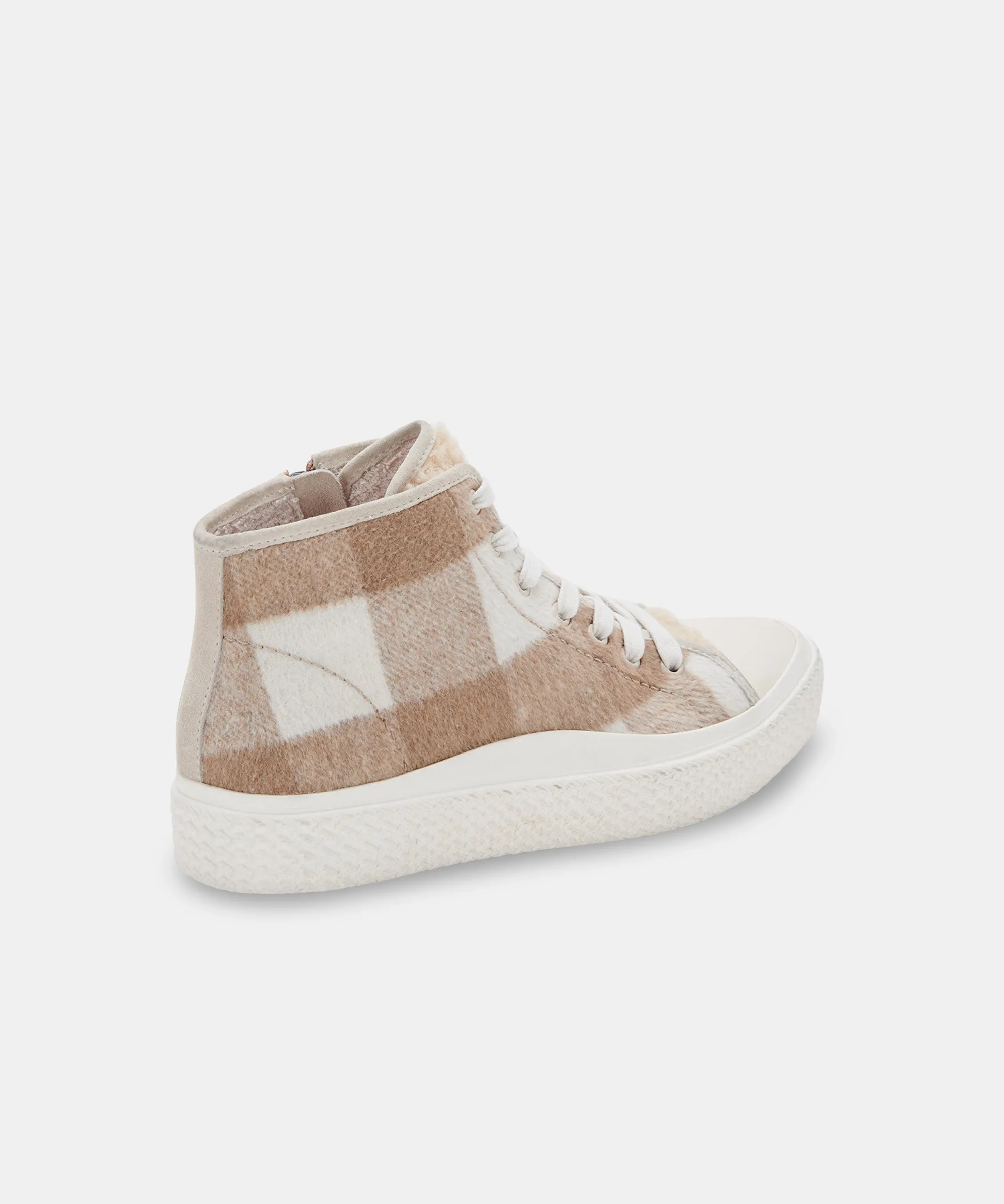 VEOLA PLUSH SNEAKERS TAN MULTI FABRIC