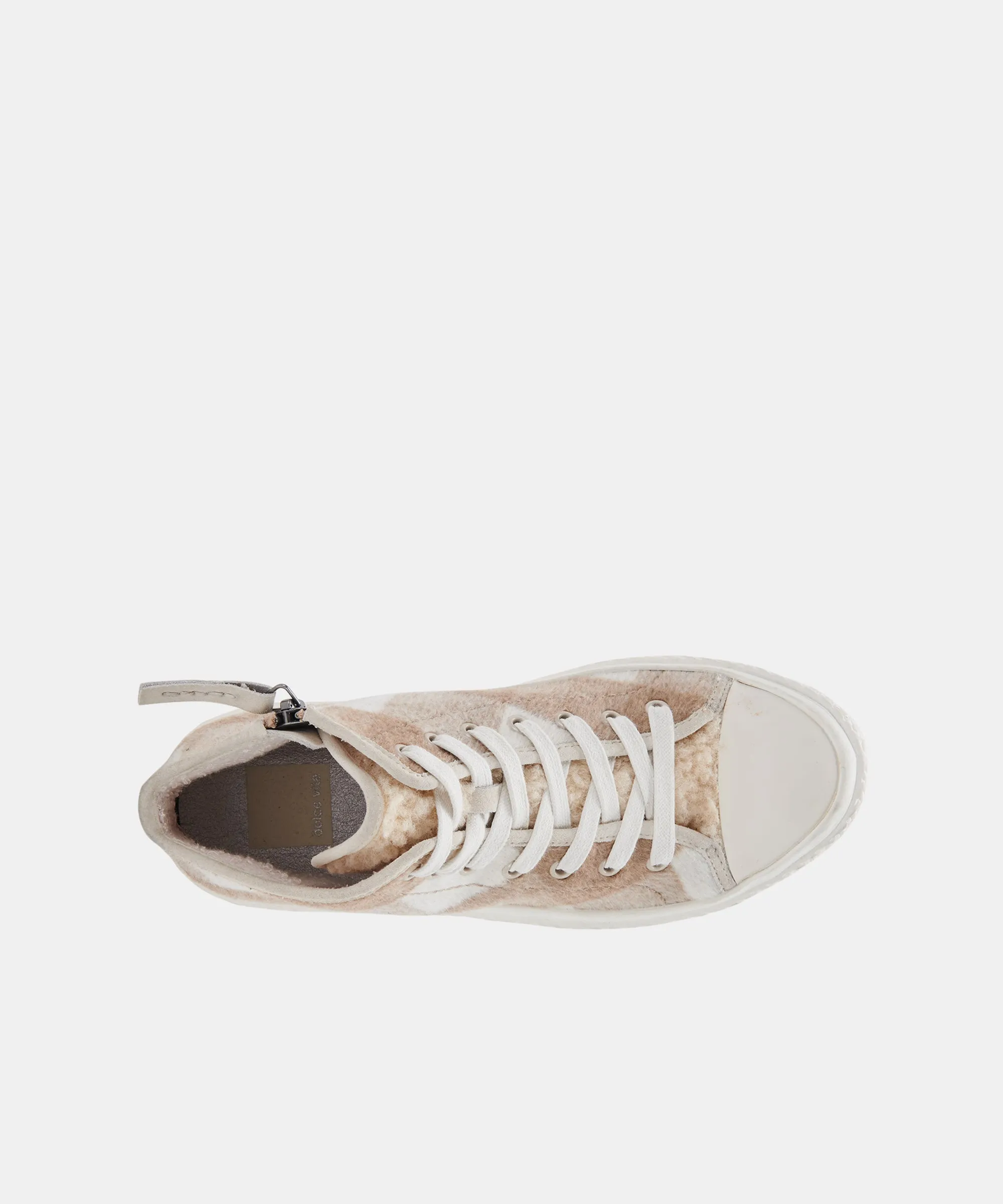 VEOLA PLUSH SNEAKERS TAN MULTI FABRIC