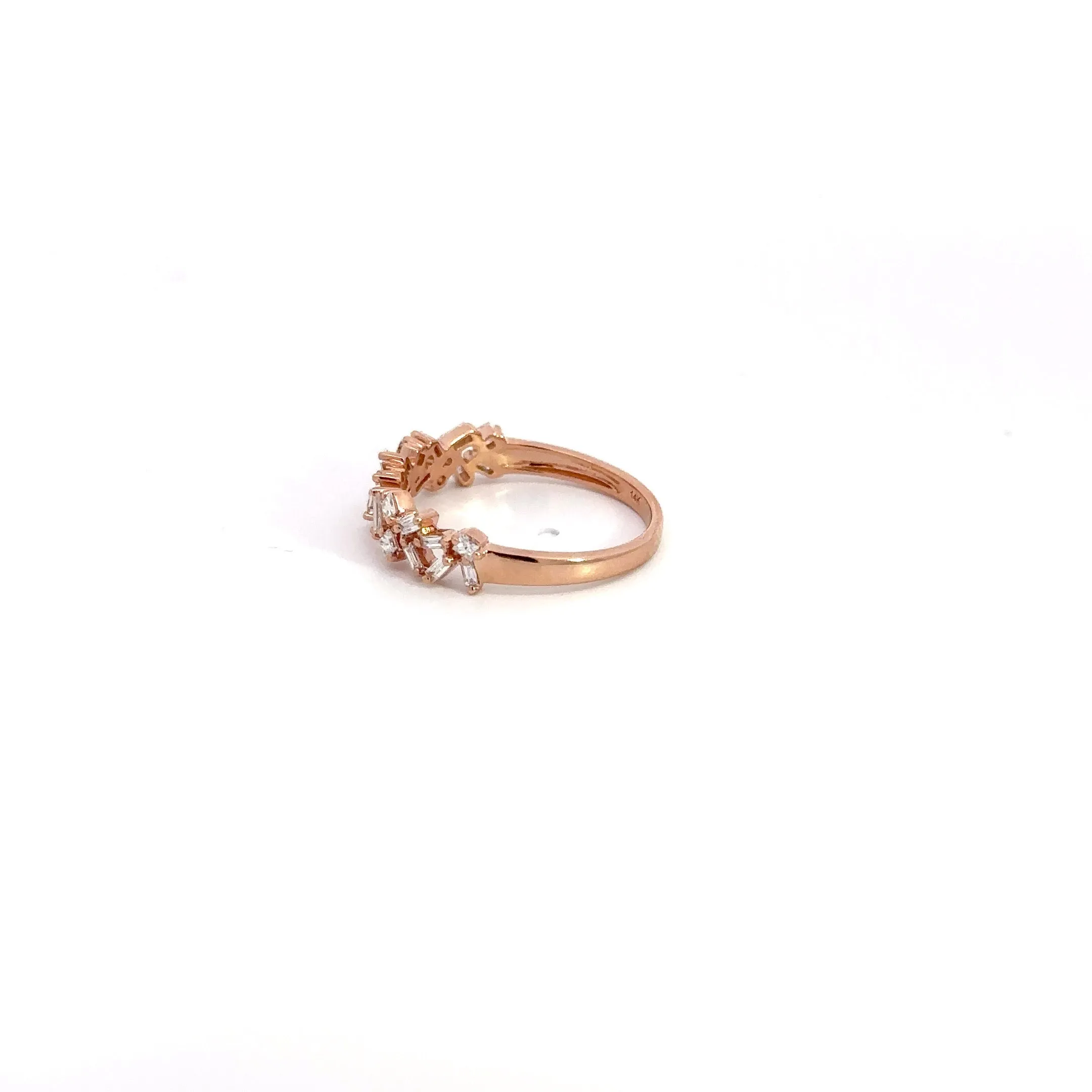 WD1194 14kt baquette diamond ring