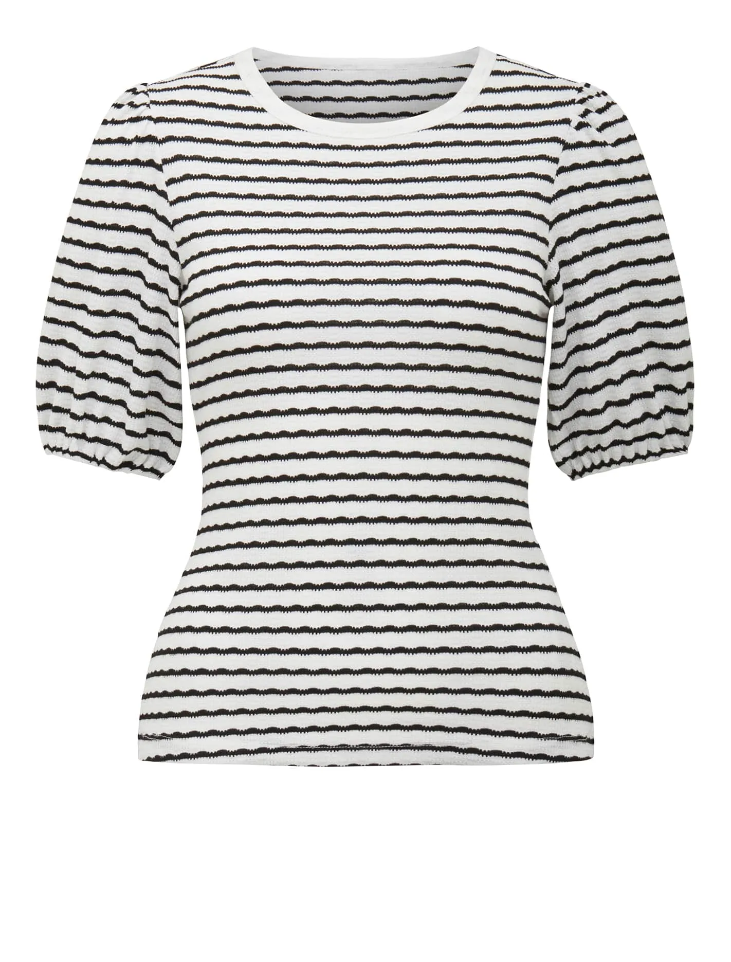 Zabrina Striped Crew Neck Top